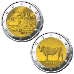 Lot 2 x 2 Euro Malte BU 2025