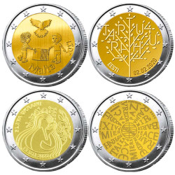 Lot 4 x 2 Euro...