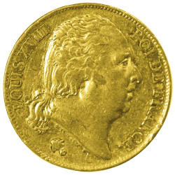 20 Francs Or Louis XVIII...