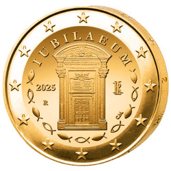 2 Euro Italie 2025 dorée -...