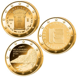 Lot 3 x 2 Euro dorées