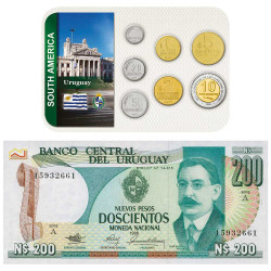 Lot des monnaies Uruguay