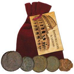 Lot de 5 Follis romains Bronze