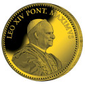 Pièce de collection dorée - Pape Léon XIV