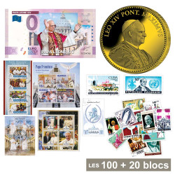 Lot 100 timbres* + 20...