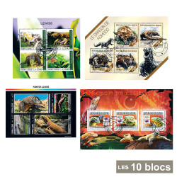 10 blocs-feuillets Dragons