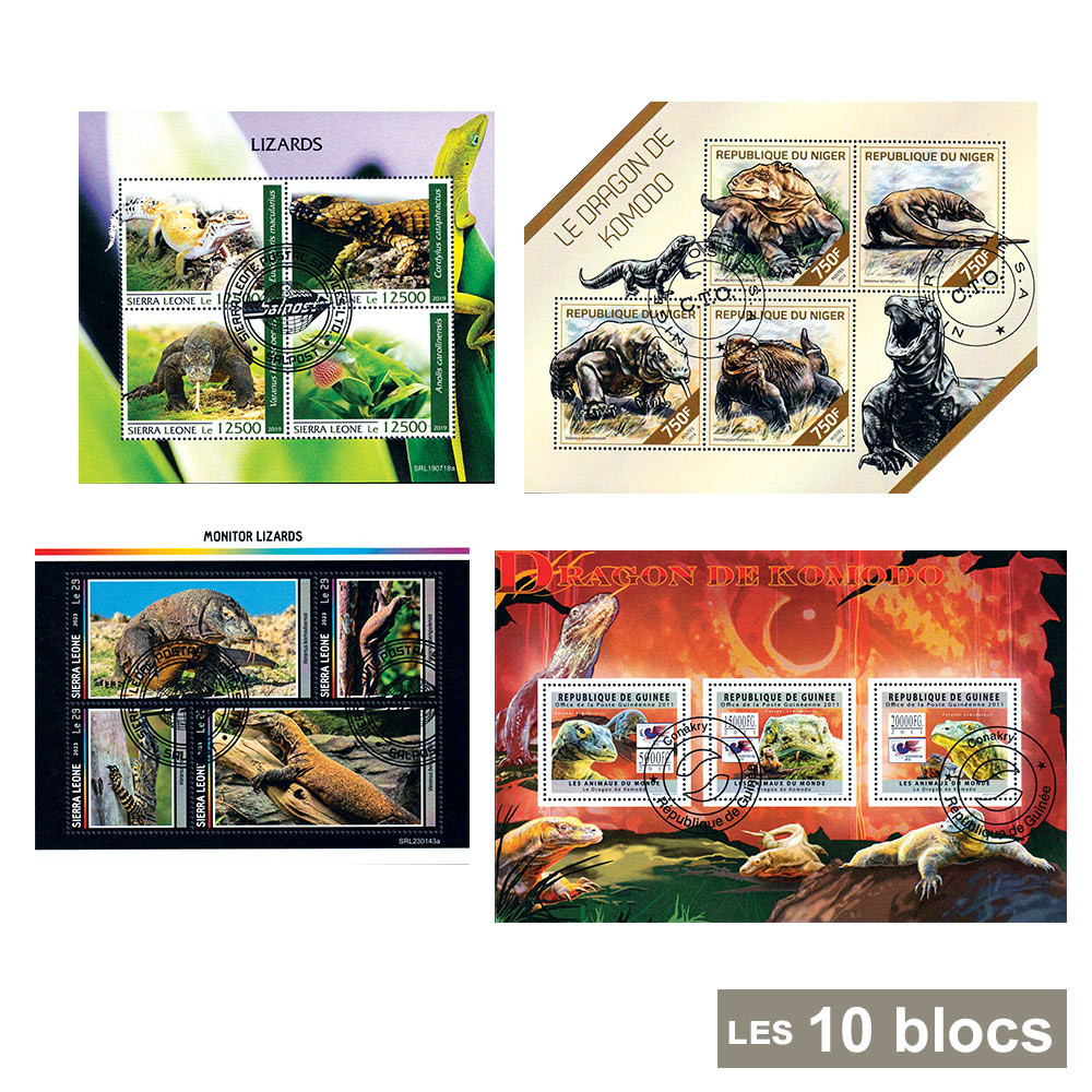 10 blocs-feuillets Dragons
