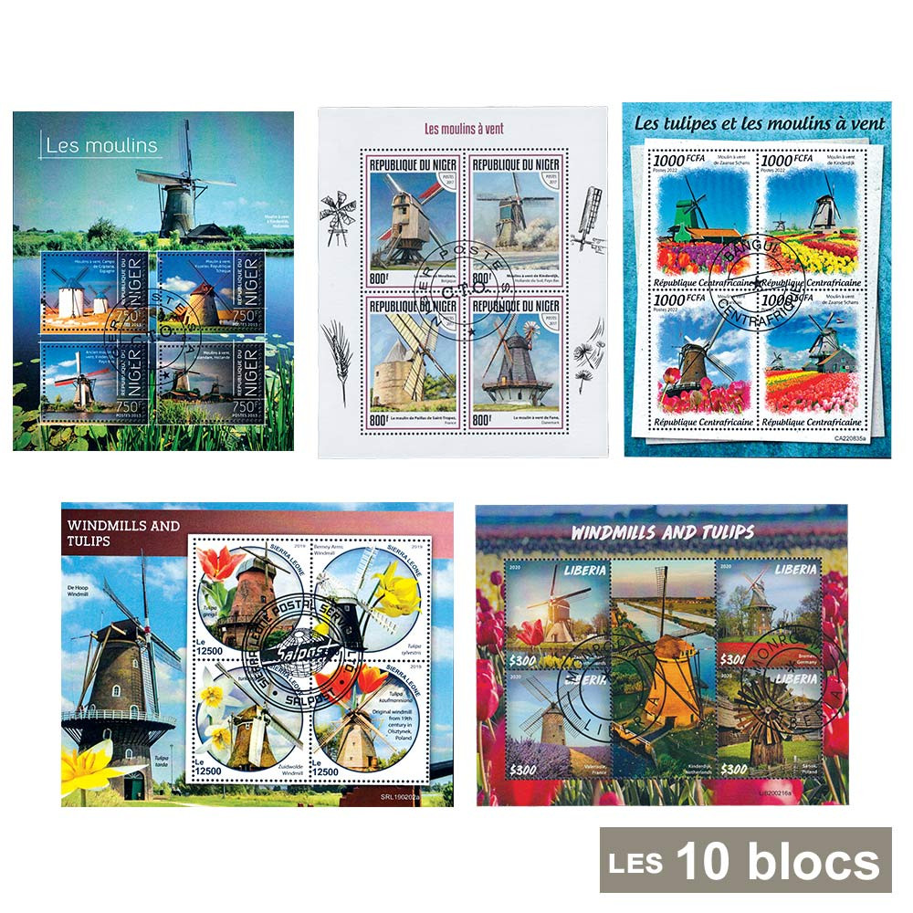 10 blocs-feuillets Moulins
