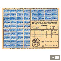 50 timbres sociaux postaux...