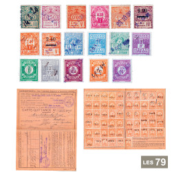 Lot des 79 timbres sociaux...