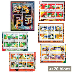 20 blocs-feuillets...