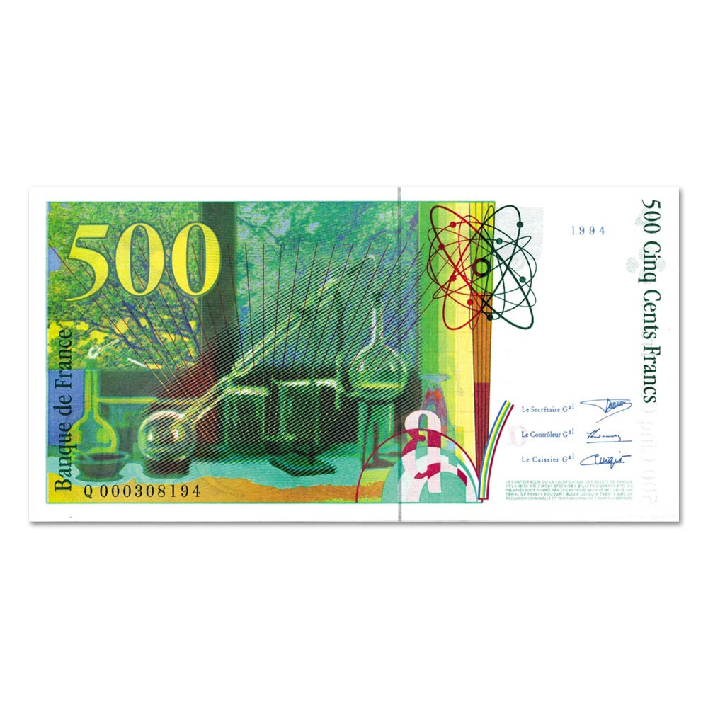 Billet De 500 Francs Français Pierre Et Marie Curie - 1995 (H035943569)