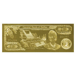 1 Dollar Or Belize 1984 -...