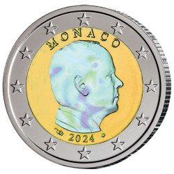 2 Euro Monaco 2024 Hologramme