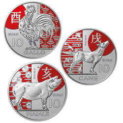 Lot 3 x 10 Euro Saint-Marin...