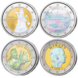 Lot 4 x 2 Euro 2024-2025...