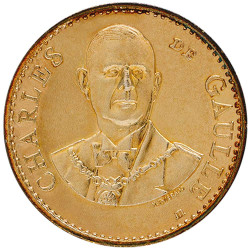 Pièce de collection dorée -...