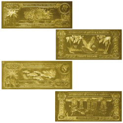 Lot des 4 billets Or