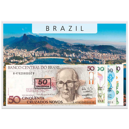 4 billets Brésil 1990