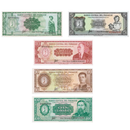 5 billets Paraguay