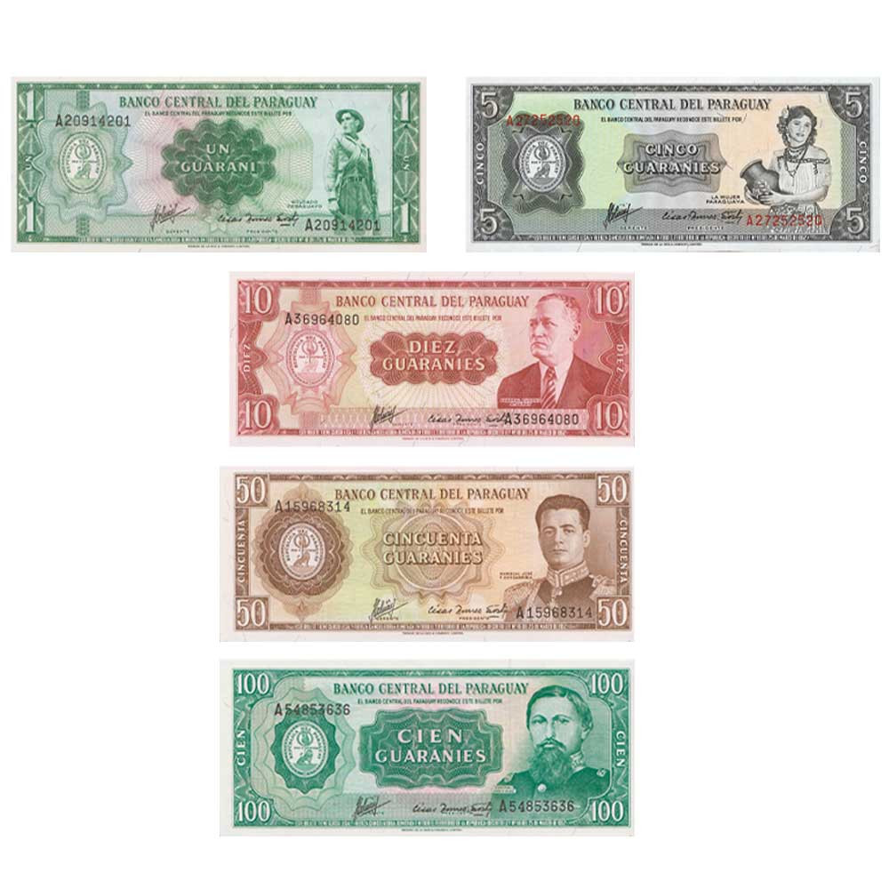 5 billets Paraguay