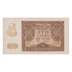 100 Zlotych Pologne 1940