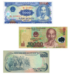 Lot 3 billets Vietnam