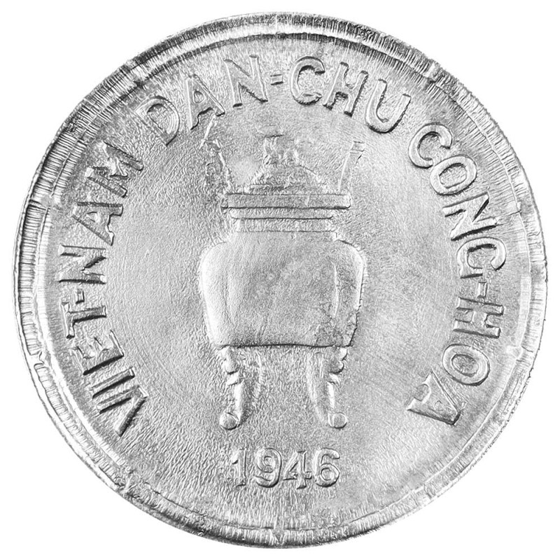 1946年 ベトナム 5HAO 【レア】 5 hao 1946, Vietnam - uCoin.net