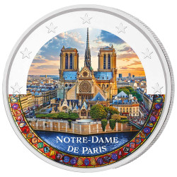 La 2 Euro Notre-Dame de Paris colorisée à 8,20 Euro au lieu de 16,50 Euro*