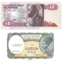 Lot des 2 billets Égypte