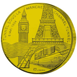 Pièce de collection dorée -...