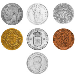 Lot 7 x 1 Franc