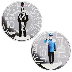 Lot 2 x 10 Euro Argent...