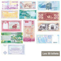 50 billets du monde tous pays