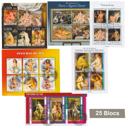 25 blocs-feuillets...
