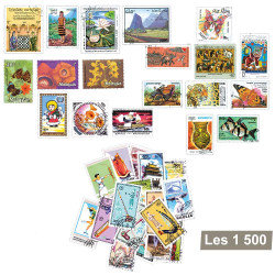 Lot 1500 timbres Asie
