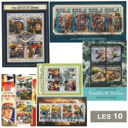 10 blocs-feuillets bataille...