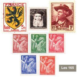 165 timbres Seconde Guerre...