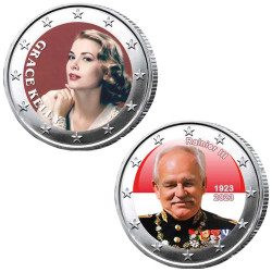 Lot 2 x 2 Euro Monaco enduites