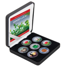 Coffret porte-bonheur colorisé