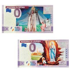 Lot 2 billets Souvenir 0 Euro