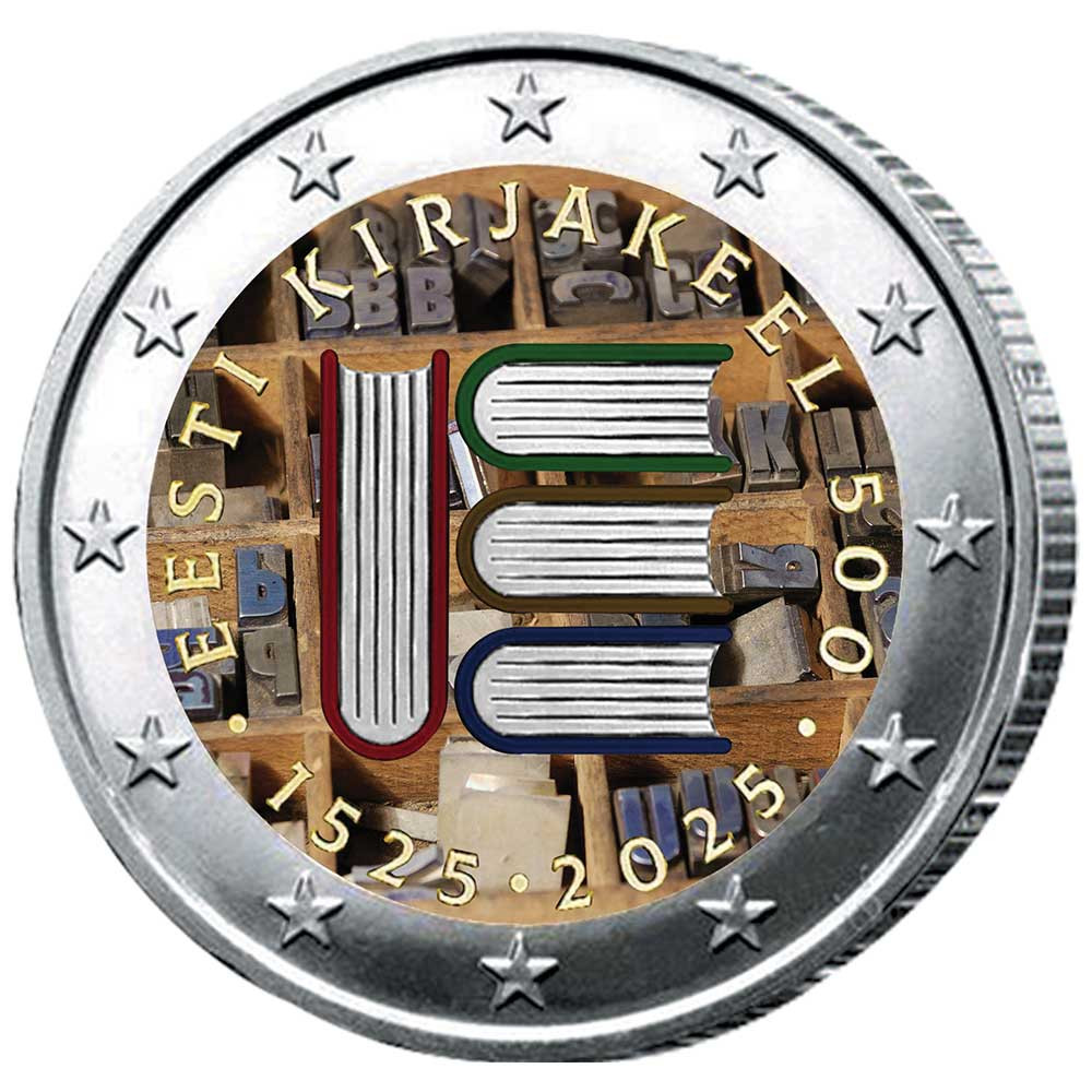 2 Euro Estonie 2025 - 500 ans de littérature estonienne