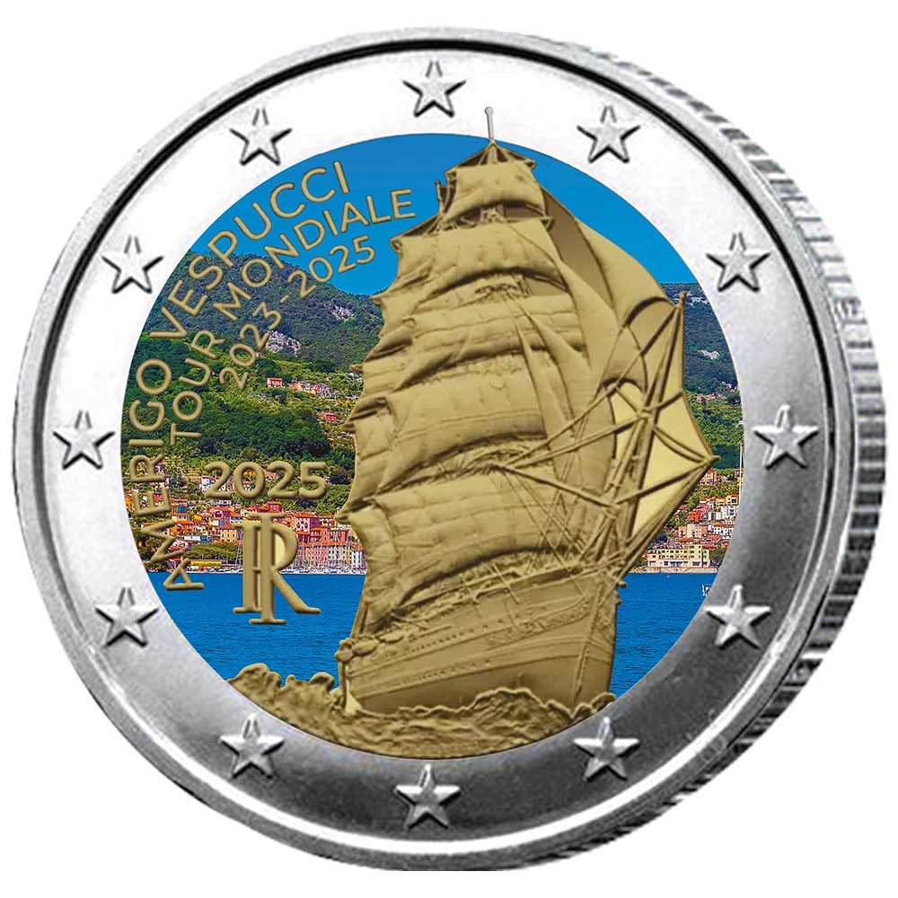 2 Euro Italie 2025 - Tour du monde du voilier Amerigo Vespucci