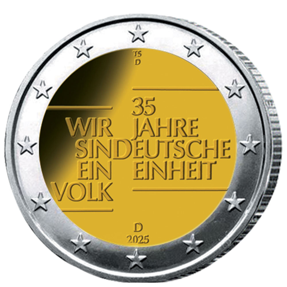 2 Euro Allemagne 2025 - 35 ans de la réunification offerte*
