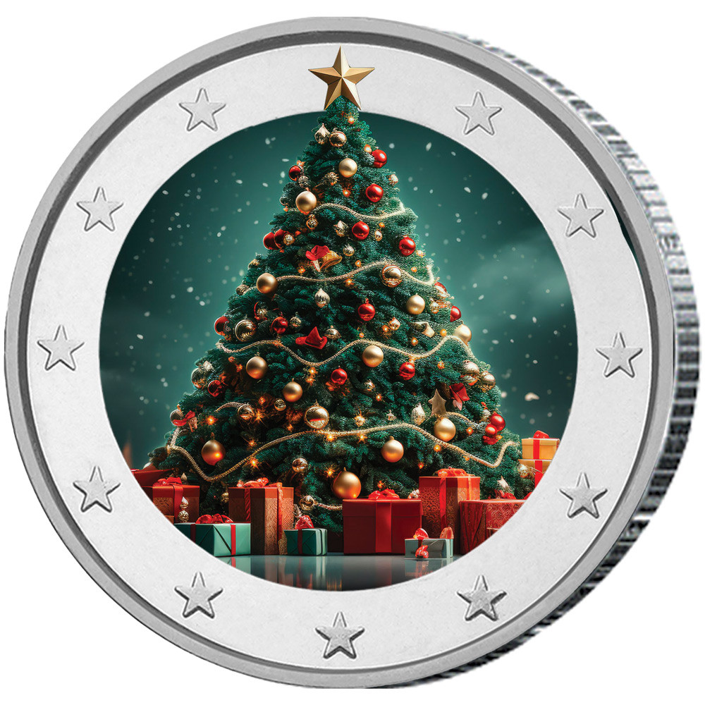 2 Euro Joyeuses Fêtes - Sapin lumineux