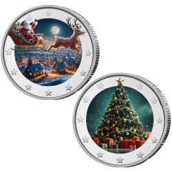 Lot 2 x 2 Euro Noël