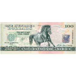 Billet Souvenir 100 Dollars...