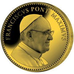 Pièce de collection dorée -...