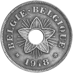 50 Centimes Belgique 1918