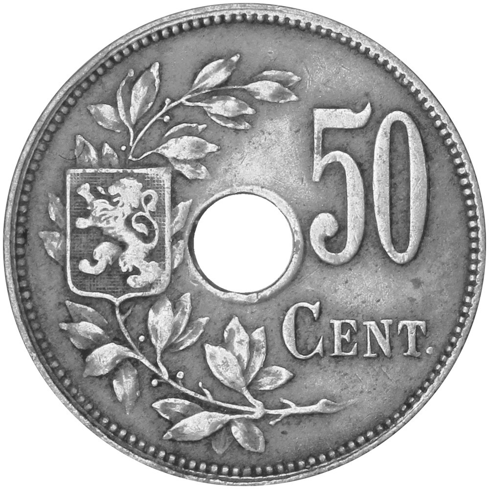 50 Centimes Belgique 1918 Trésor du Patrimoine